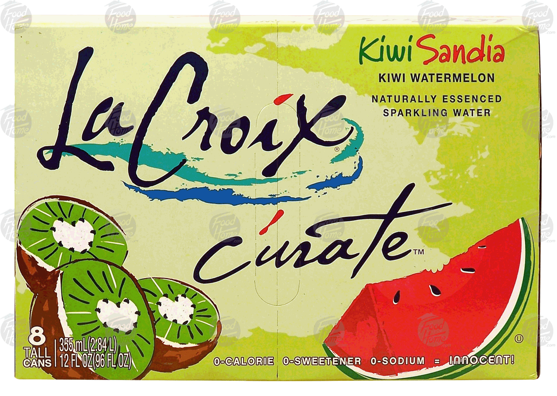 La Croix Curate kiwi watermelon essenced sparkling water, 12-fl. oz. cans Full-Size Picture